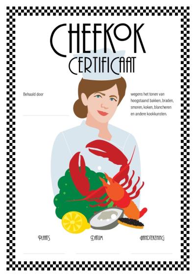 chefkok diploma van diplomashop