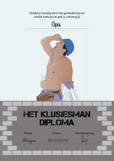 Klusjesman diploma bij diplomashop