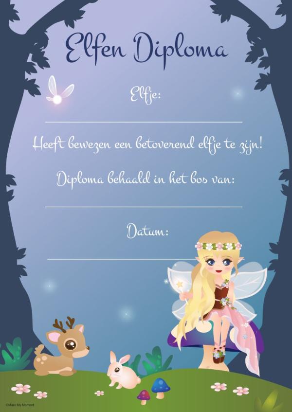 Elfjes diploma diplomashop