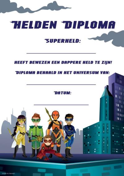 Helden diploma diplomashop.nl
