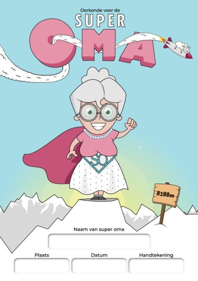 Super Oma diploma van Diplomashop.nl