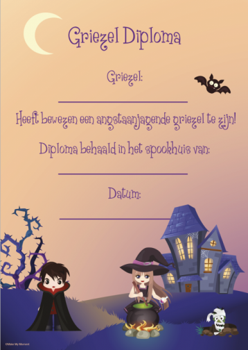 Kinderfeest diploma