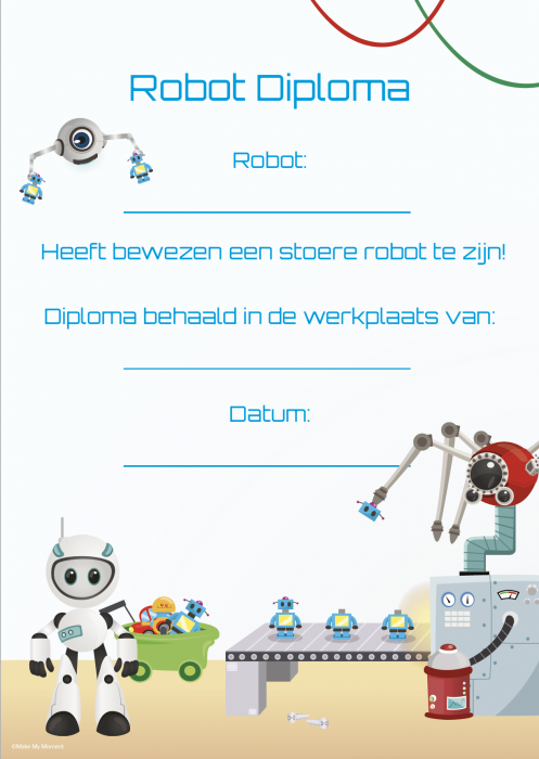 Robot diploma bij diplomashop