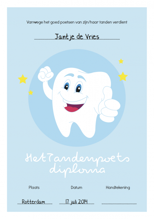 Diploma met een stralend, juigend tandje 